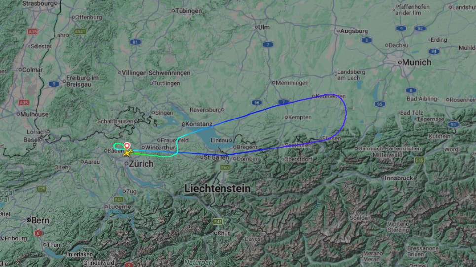 Flug: Maschine kehrt nach Zürich zurück