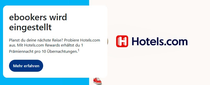 Ebookers.ch wird eingestellt: Reiseanbieter zieht sich aus der Schweiz zurück
