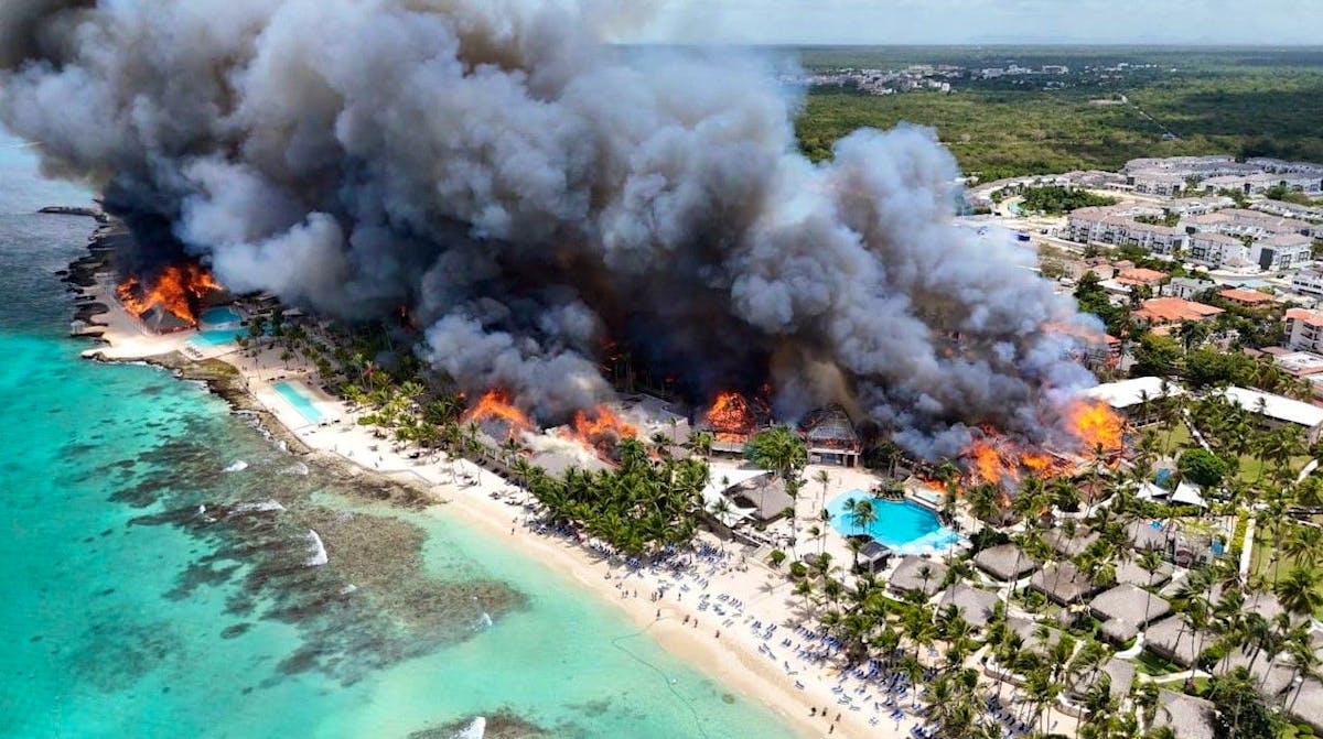 Dominikanische Republik: Inferno im Ferienparadies - Luxus-Resort brennt ab